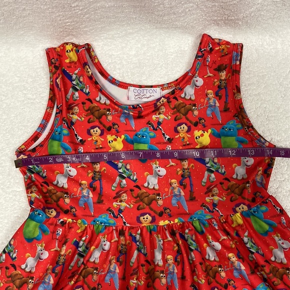 Cotton cuties Toy Story sleeveless pocket dress size 7/8 - Picture 4 of 10